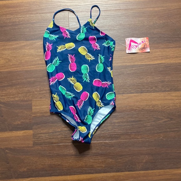 Kami surf, girls size 14, navy, one piece swimsuit, NWT - Picture 1 of 5